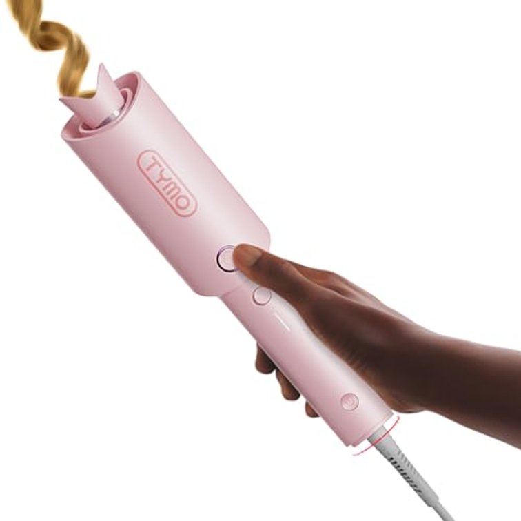Lightly USED TYMO Automatic Rotating Curling Iron, TYMO CURLPRO Beach Waves Hair Curler