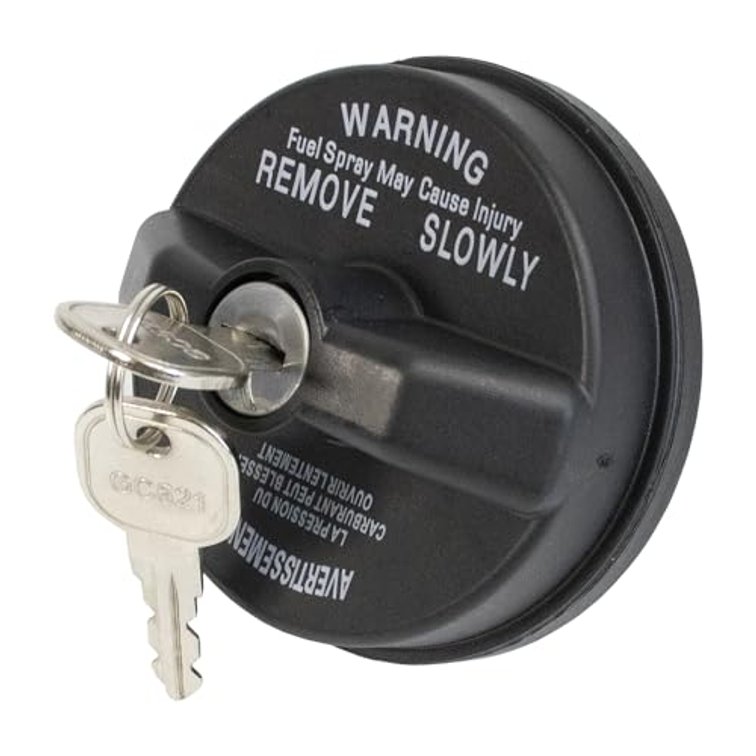 Locking Gas Cap Fit for Jeep Dodge Chrysler Cherokee Challenger Charger Liberty Grand Cherokee Journey Ram 1500 2500 3500 Wrangler TJ LJ JK JKU JL JT Lock Fuel Tank Cap 05278655AB 5278655AB