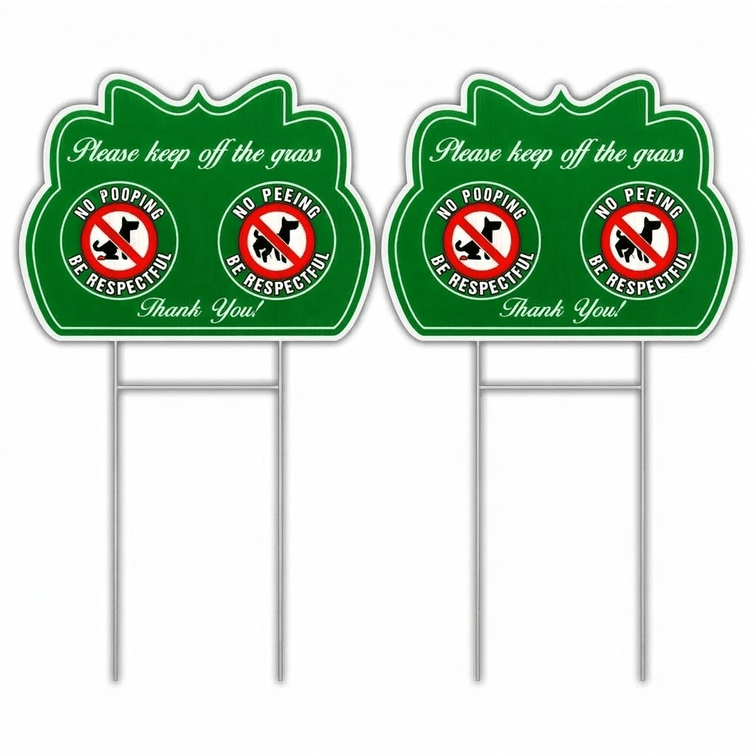 Set of 3 - Double Sided 12"x8" Yard Signs