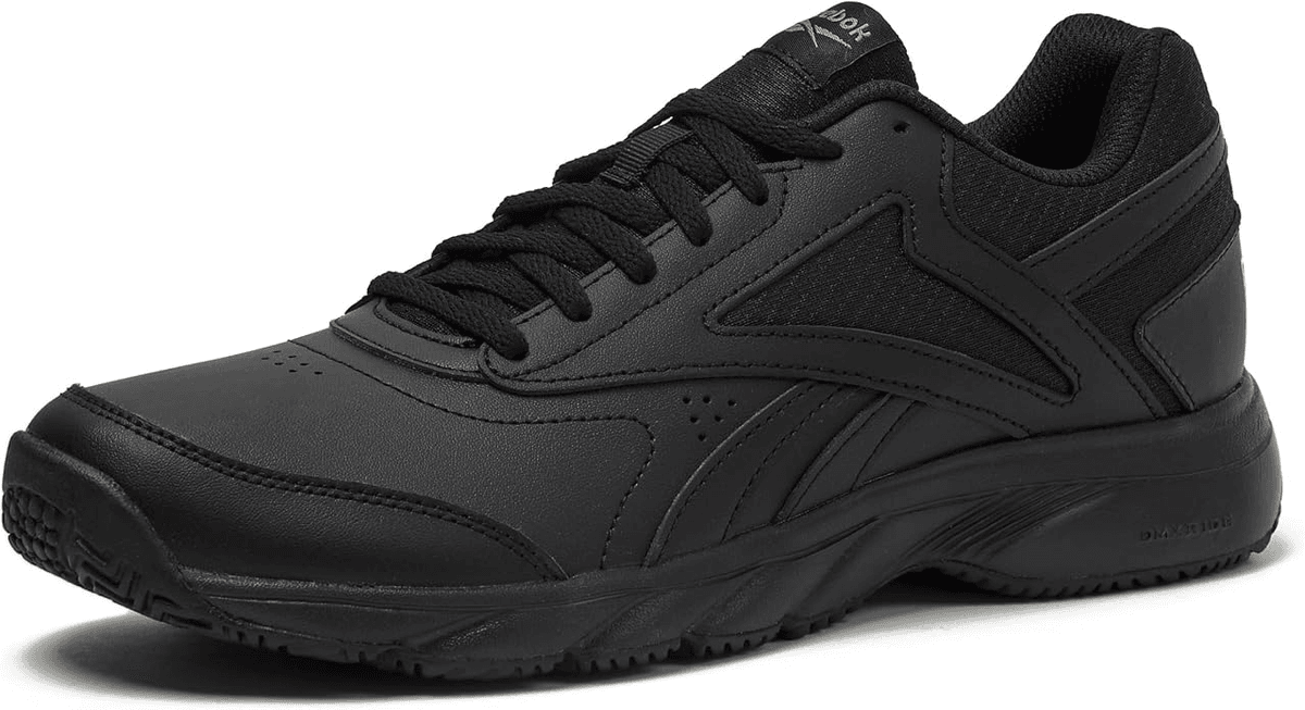 Size 13 - Reebok Work N Cushion 4.0 Non Slip Work Shoes for Men, Black Safety Sneaker