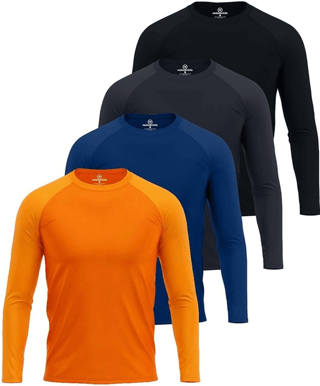 Size Medium Real Essentials Men Re Mens Rash Guard Ls Top Rash Guard Shirt