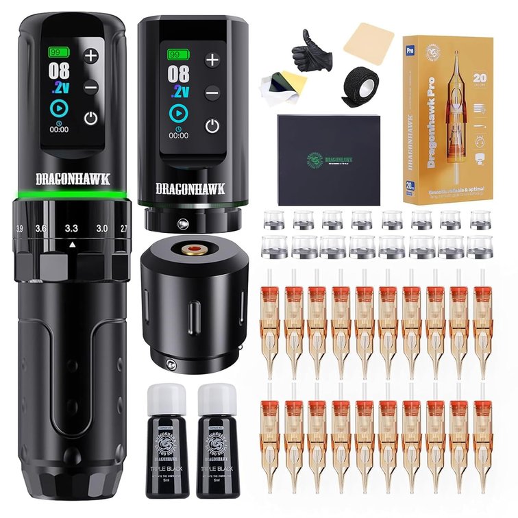 Dragonhawk L3 Wireless Tattoo Kit Mcore-L3 Motor