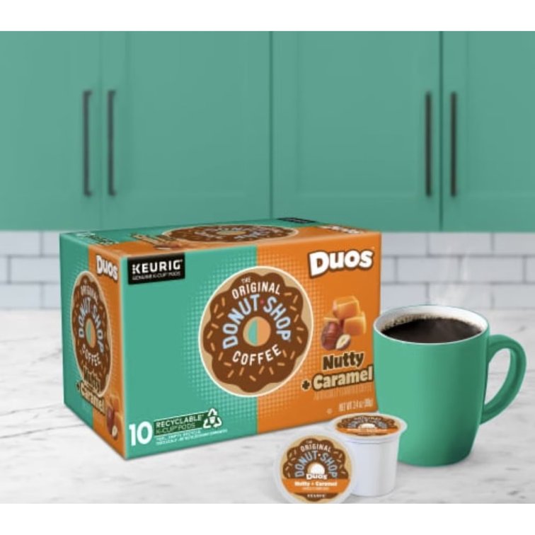SET OF 2 The Original Donut Shop Coffee Nutty + Caramel   10 K-Cup Pods