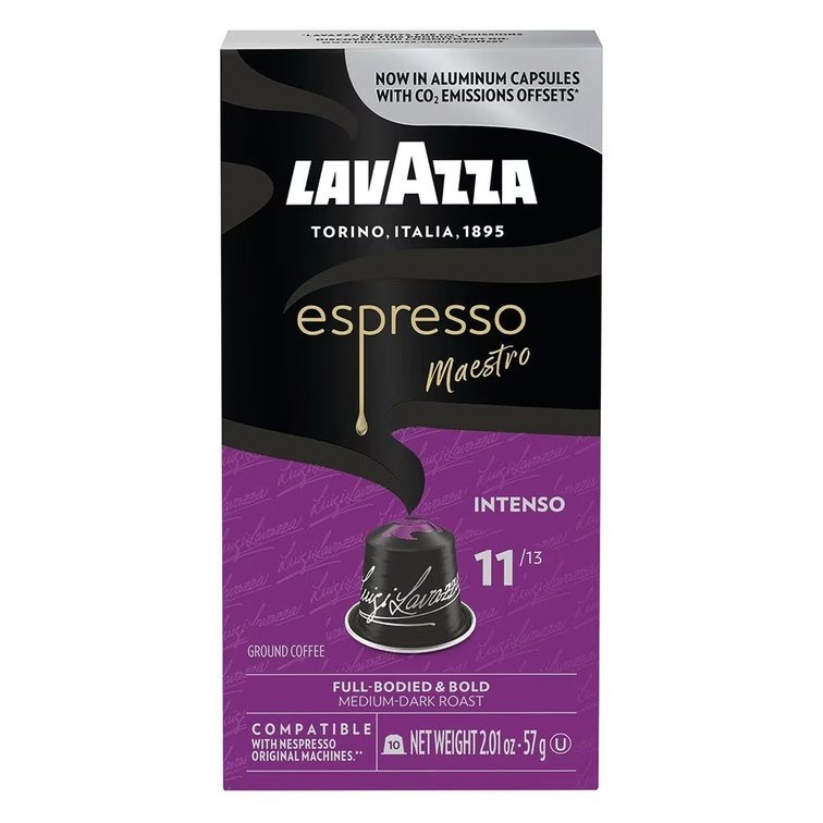 SET OF 6 Lavazza Ground Medium-Dark Roast Intenso Espresso Maestro Coffee 10 Capsules