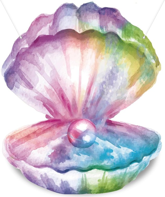 Summer Mermaid Birthday Backdrop Ocean Mermaid Party Decorations Sea Photography Background Seashell Hanging Banner for Princess Photo Booth Props Girls Baby Shower Party Supplies