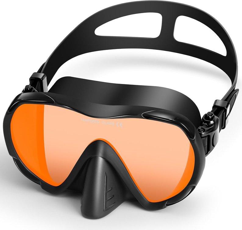 Adult Swim Goggles with Nose Cover, Wide View Diving Mask No Leak Swimming Goggles for Men Women Youth