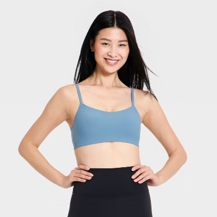 Women's Everyday Soft Light Support Bra - All In Motion Steel Blue L