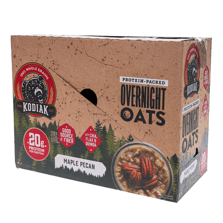 KODIAK PROTEIN OVERNIGHT OATS, MAPLE PECAN, HIGH PROTEIN, HIGH FIBER, 9PK
