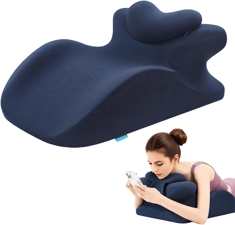 Adult Memory Foam Ergonomic Wedge Prone Pillow, Bed Pillow