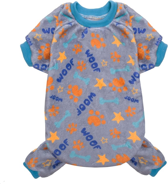 size small - Dog Pajamas for Small Dogs, Winter Fleece Puppy Jumpsuit Pjs Outfit