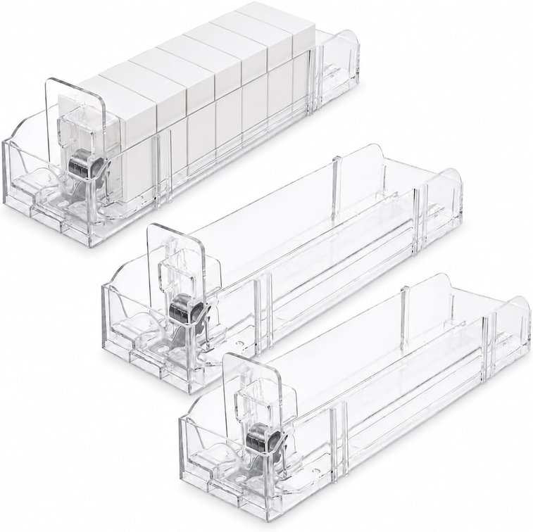 IMIKEYA 3 piece Auto-Push Cigarette Display Rack Plastic 9.43 in