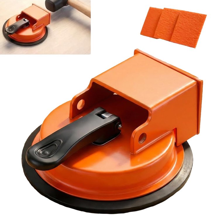 Floor Gap Fixer Tool, 2026 Upgrade Heavy Duty Floor Gap Fixer Tool, Carbon Steel Floors Suction Cup Tools with Rubber Pad for Laminate, Wood, Tile, Vinyl