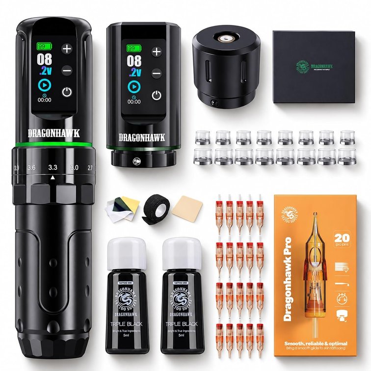 Dragonhawk L3 Wireless Tattoo Kit Mcore-L3 Motor