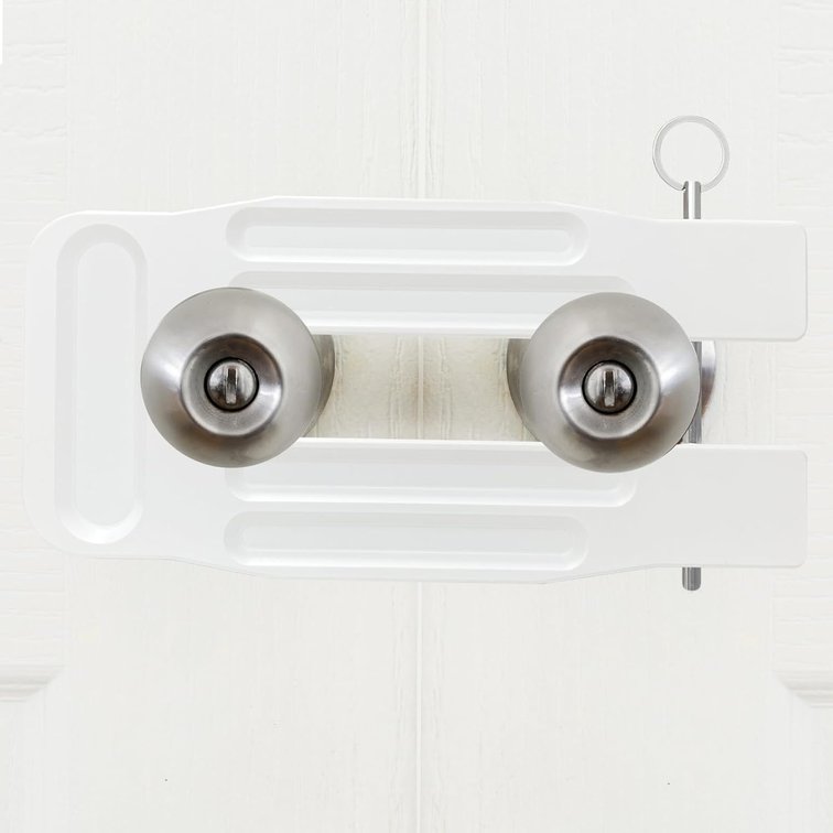 French Door Lock Childproof | Adjustable Double Door Reinforcement Lock for French Doors Home Security | Add High Security to Prevent Home Unauthorized Entry | Unibody Aluminum Construction