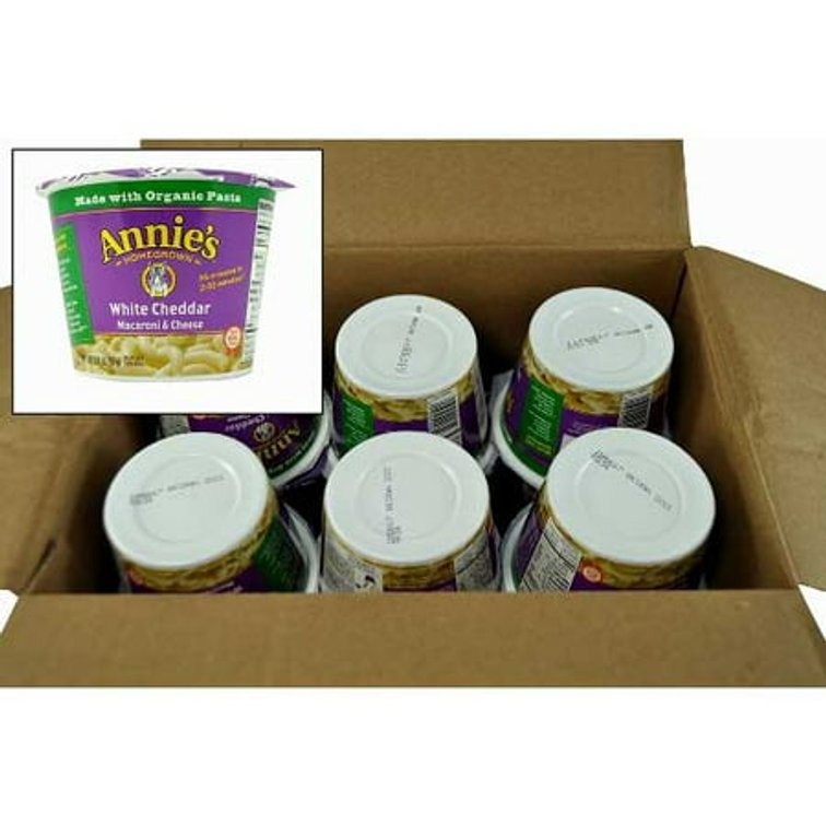 Annie's White Cheddar Macaroni & Cheese 2.01 Oz. Cup, PK12