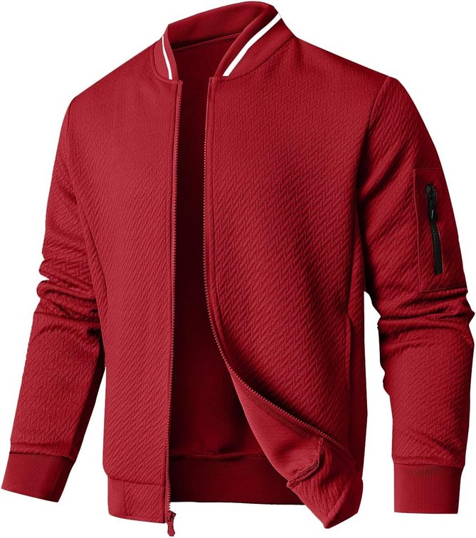 Size XL Mens Loose Fit Lightweight Jacket Casual Stylish bomber Jacket