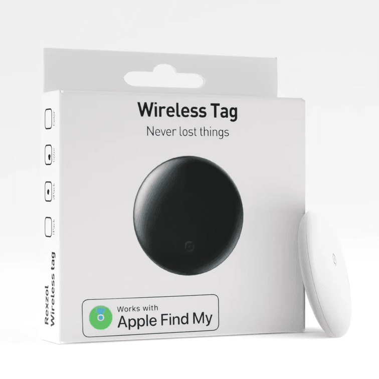 2-Pack Apple Find My Tracker Tag – Bluetooth Luggage Tracker & Key Finder for iPhone
