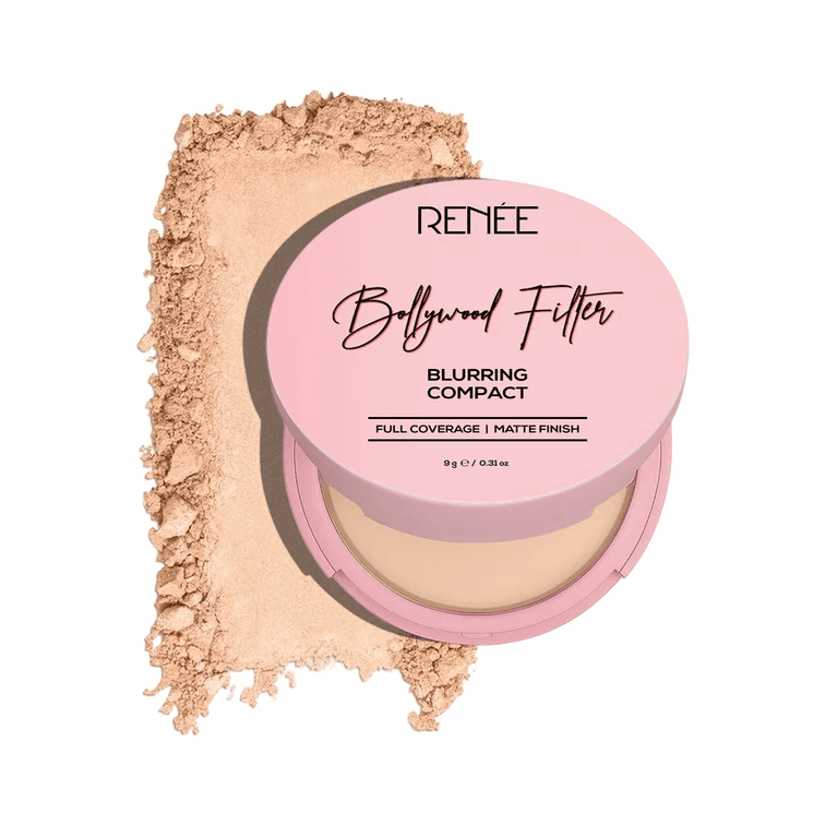RENEE Bollywood Filter Pore Minimising Blurring Compact With Matte Finish & Full Coverage