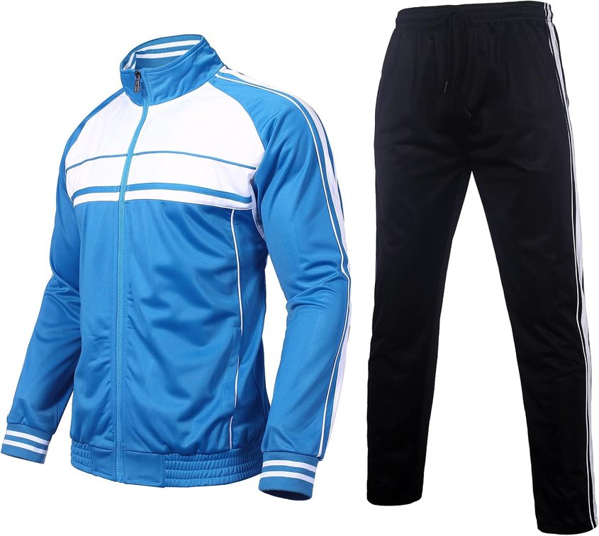 size 4xl - Men's Tracksuits 2 Piece Sweatsuits for Men Set Casual Athletic Jogging Warm Full Zip Sweat Suits with Pockets