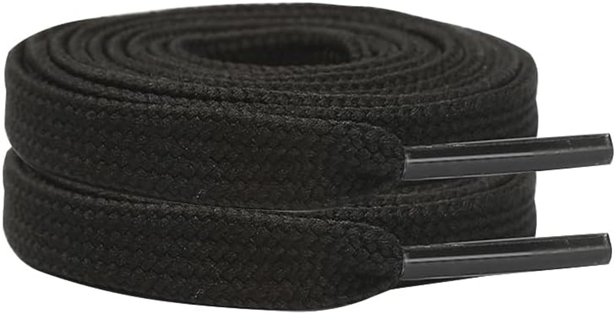 2 Pairs Flat Shoe laces 2mm Thick Shoelaces 5/16" Wide for Athletic Running Sneakers Shoes Boot Strings