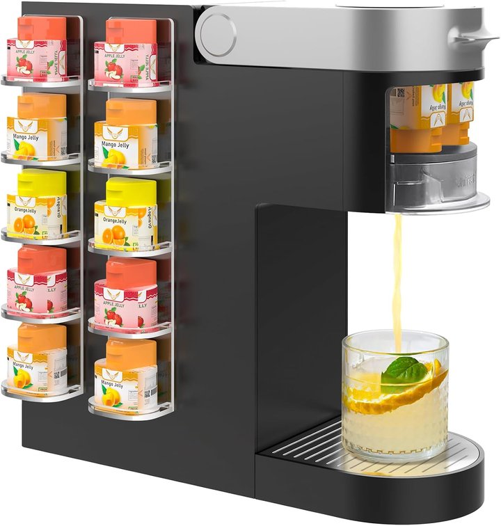 NiHome Flavor Pod Holder for Ninja Thirsti, 2 Pack Clear Acrylic Wall Mount