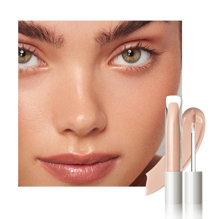 Kaely Liquid Concealer for Older Women, Under Eye Brightener Full Coverage Concealer for Dark Circles, Color Correcting Foundation Face Makeup Waterproof, Vegan & Cruelty-Free, 07 Medium Bronze