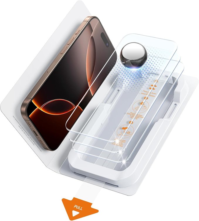 SMARTDEVIL (3 Pack HD Clear Screen Protector for iPhone 16 Pro Max