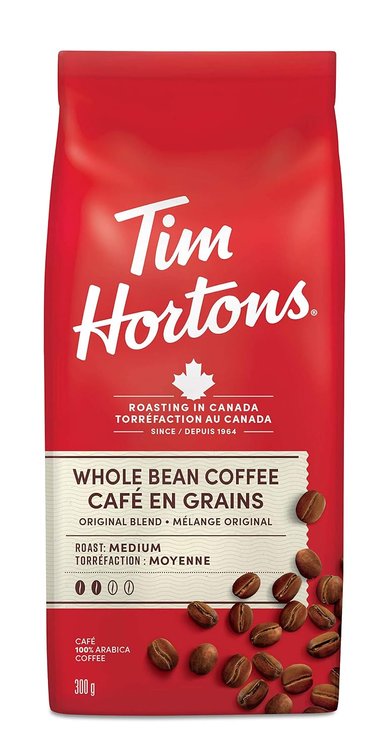Best by Oct 20 2026 Tim Hortons Whole Bean Original Blend (coffee)