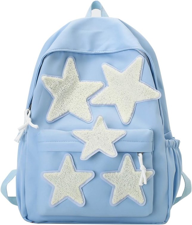 Women's Cute Star Laptop Backpack Y2K Kawaii Fashion Daypack