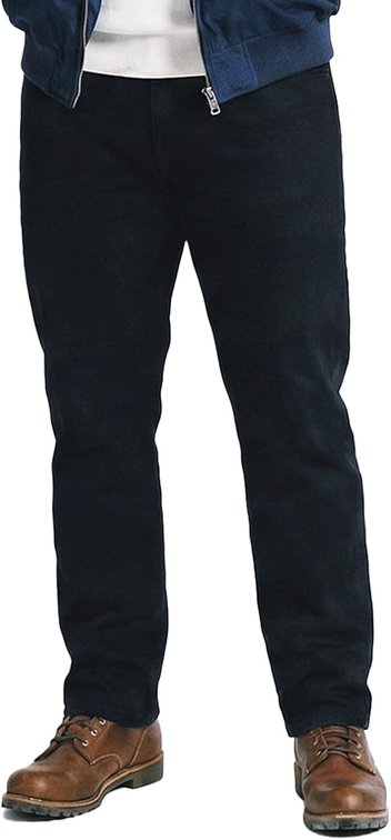 31x28 Fleece Lined Jeans Men Winter Stretch Denim Warm Pants Loose Casual Jeans