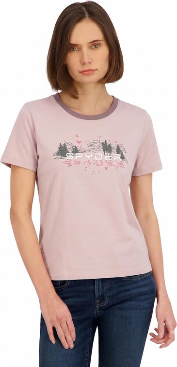 Size XL Spyder Women's Mountain Range Graphic Short Sleeve Tee T-Shirt