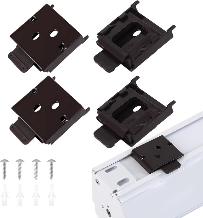 Universal Replacement for Roller Shade Metal Mounting Brackets Roller Blind Buckles 2 Sets