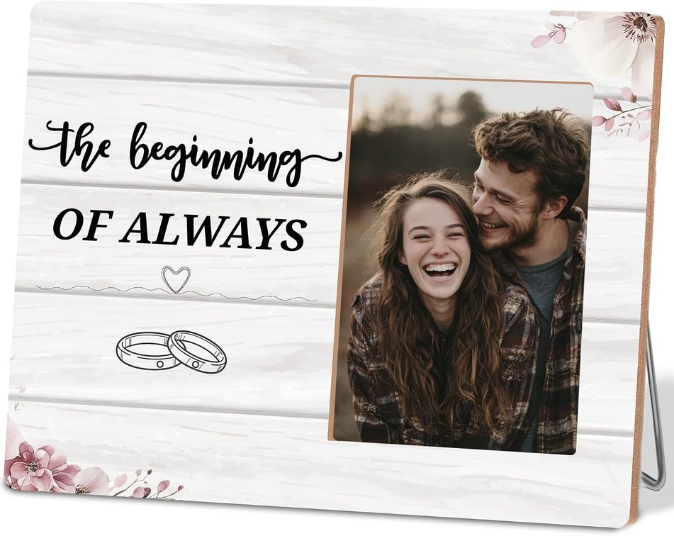 The Beginning of Always Engagement Photo Frame