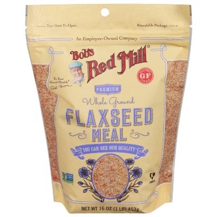 SET OF 4 Best by Dec 2026 Bob's Red Mill Gluten Free Whole Ground Flaxseed Meal - 16oz