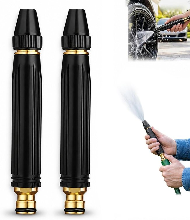 High Pressure Hose Nozzle, 2026 Upgraded Car Wash High Pressure Sprayer Adjustable Spray Patterns for Watering Plants Vegetables Car Washing (2)