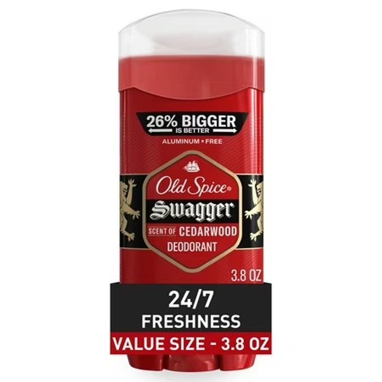 Old Spice Deodorant for Men, Aluminum Free, Invisible Solid Stick, Swagger, 3.8oz