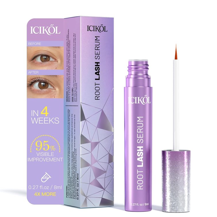 SET OF 2 Eyelash Growth Serum, Advanced Lash Enhancing Treatment - Peptide & Vitamin Formula for Longger, Thicker and Fuller Looking Lashes, Vegan & Cruelty - Free for Sensitive Eyes, 8mL/ 0.27 fl oz