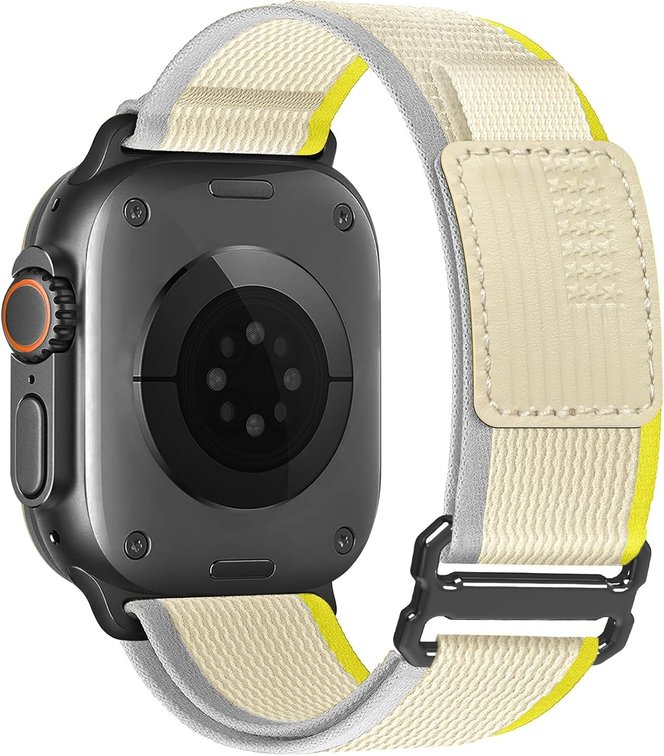 Trail Loop Nylon Band - Compatible with Apple Watch Ultra 2 Band/Ultra Bands 49mm 45mm 44mm Men Women, Braided Elastic Weave Sport Strap for iWatch Ultra 2, iWatch Ultra Series 10 46mm SE/9/8/7/6/5