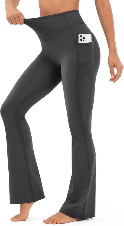 Size XS Scrunch Butt Flared Seamless Yoga Pants for Tall Women Workout