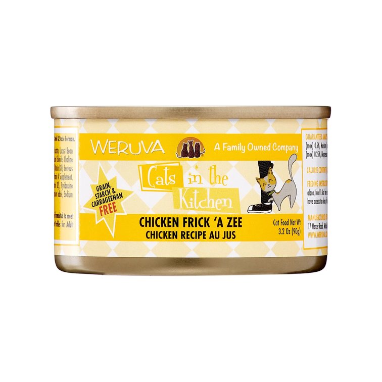 24ct Weruva Cats in the Kitchen Grain-Free Chicken Frick 'A Zee Recipe Wet Cat Food, 3.2 Oz, 24 Ct