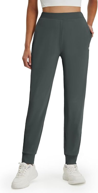 Size Medium Womens Joggers with Pockets 26"/28"/30" Stretch Drawstring Tapered Running Sweatpants for Women Golf Lounge Workout