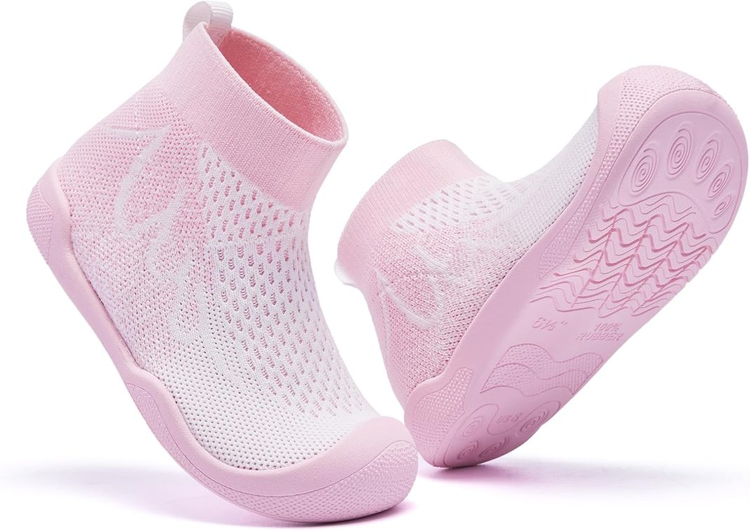 Size 7 Children's Socks Wrestling Shoes Breathable and Non Slip Tennis Shoes Barefoot Sneakers with Arch Support and Toe Protection Washable Size:6-12