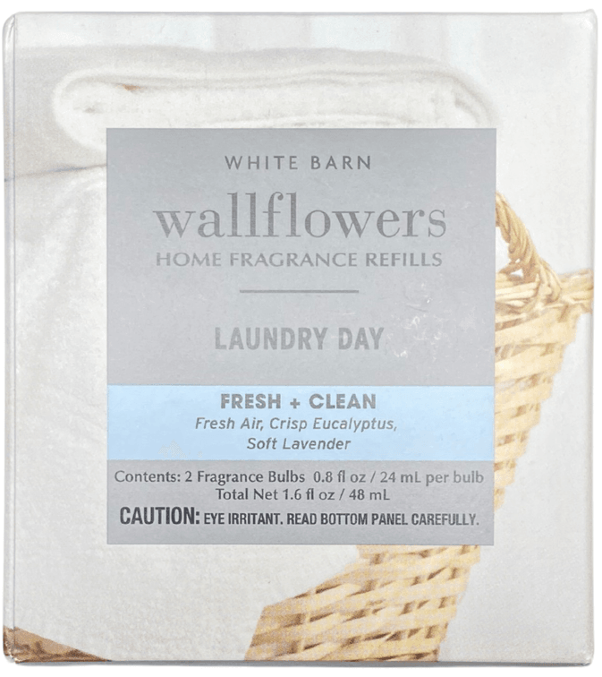 Bath & Body Works Laundry Day Wallflowers Fragrance Refill Bulbs ( 2 bulbs )