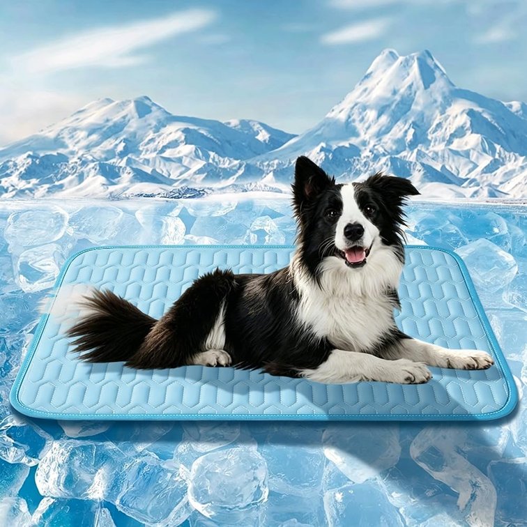 Quimoy Dog Cooling Mat 38"x28", Waterproof Pet Cooling Pad