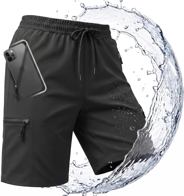 Size XL Ommiivex 7 Inches Inseam Women Hiking Casual Shorts Athletic Running Workout High Waisted with Pocket Mid Rise Comfortable
