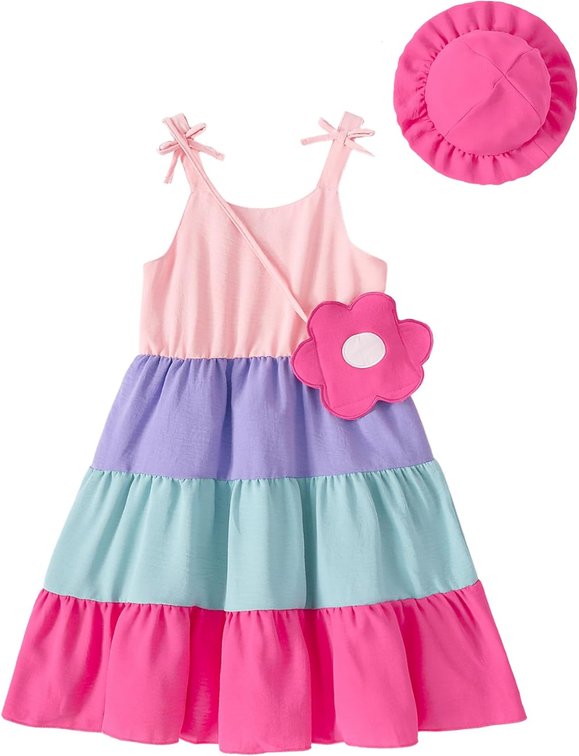 Size 2/3 Years Girls Summer Dresses Toddler Girl Clothes Sundress Outfits