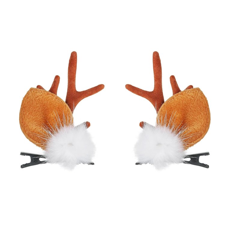 Christmas Hair Clips Small Christmas Reindeer Antlers Headband Hairpins Beauty Deer Headband Hair Accessory Headdress (ZJ14854)