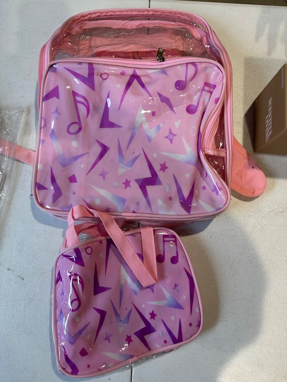 Pink Clear Backpack Set