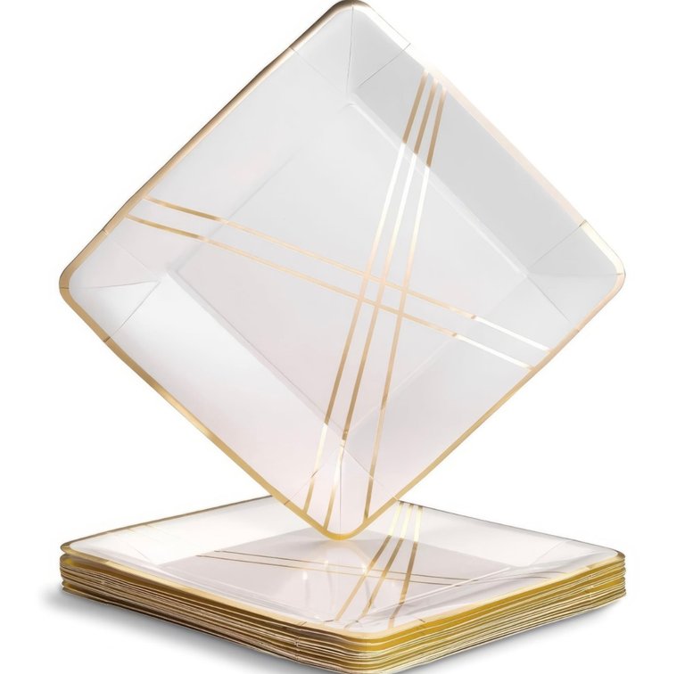 Set of 4 - 18 Fine Paper Plates 10.5"