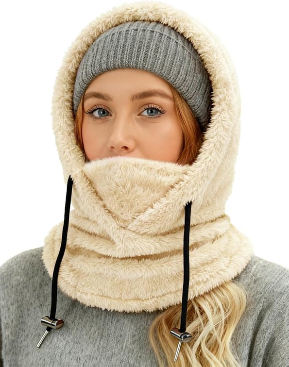 Winter Balaclava Ski Masks for Cold Weather, Fleece Thermal Face Mask, Neck Gaiters